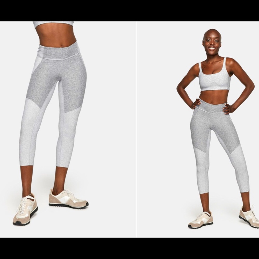 !LAST DAY!  Outdoor Voices 3/4 Two-Tone warmup Leggings | sz L